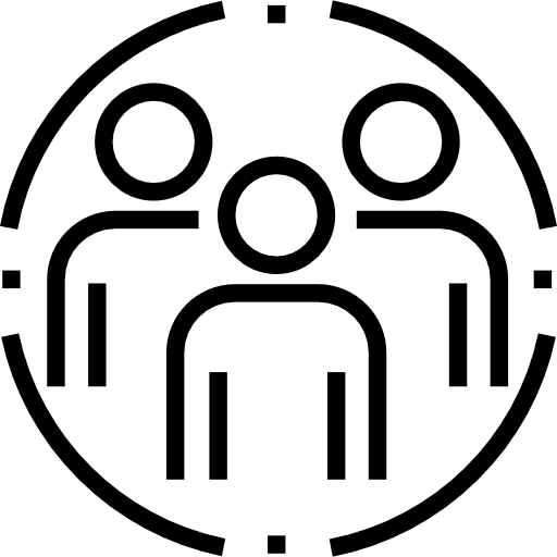 icon_barrierefreiesWBT Sie sehen ein Icon in dem Menschen in einem Kreis abgebildet sind. Es steht für die Zentrierung der Software auf die Menschen, vor allem im Bereich der barrierefreien Schulungen.