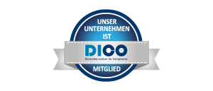 Hier sehen Sie das Siegel des DICO (Deutsches Institut für Compliance), dass uns als Mitgliedsunternehmen auszeichnet.