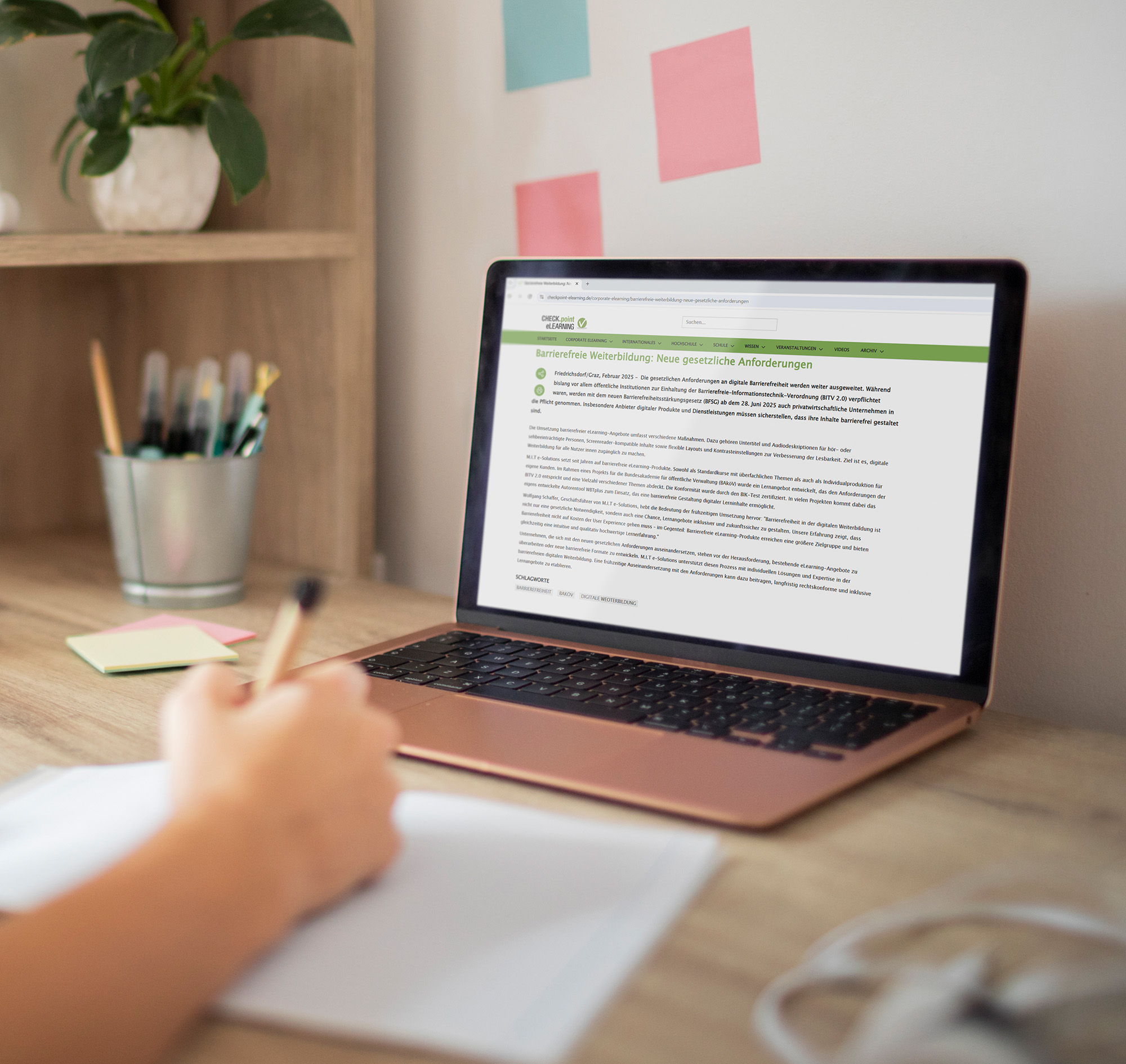 Pressemitteilung "Barrierefreie Weiterbildung: Neue gesetzliche Anforderungen"