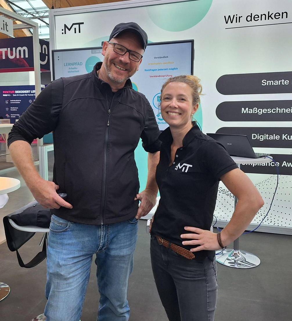 Unsere Kollegen Oliver Plick und Melanie Lüers - LEARNTEC 2025