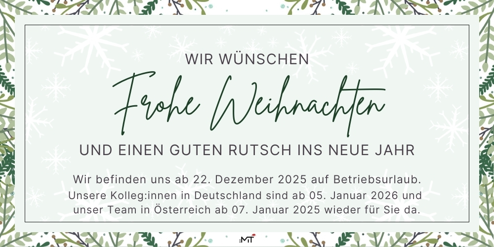 M.I.T e-Solutions GmbH wünscht Frohe Weihnachten