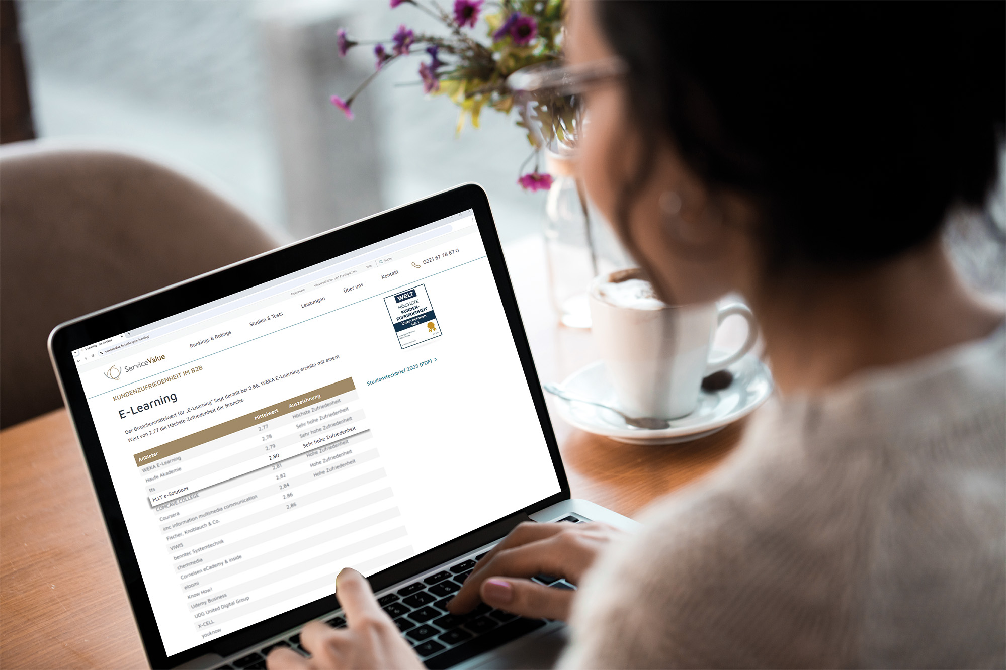 "Sehr hohe Kundenzufriedenheit" im E-Learning Bereich