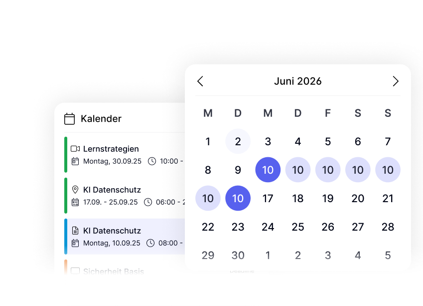 Veranstaltungsmanagement direkt in unserem LMS SITOS X