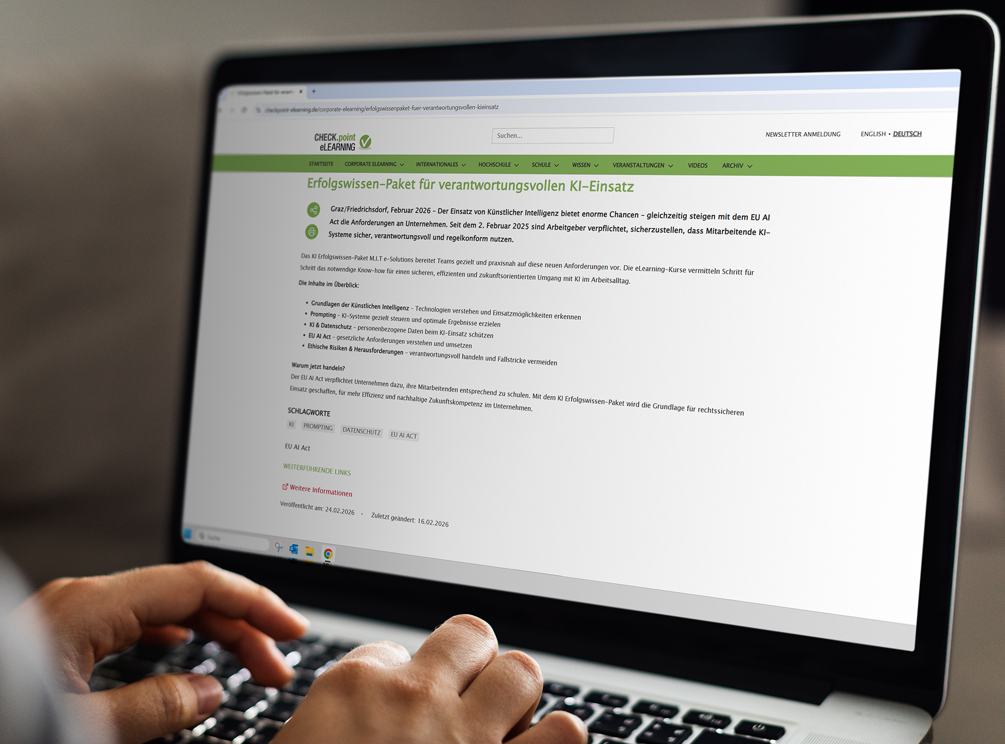 Pressemitteilung "Erfolgswissen-Paket für verantwortungsvollen KI-Einsatz"